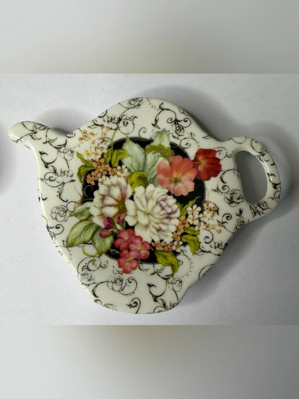 Vintage Melamine Tea Bag Holder Set of 4 Made in Italy EUC